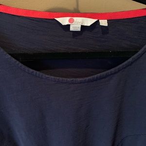 Boden Phoebe navy cotton dress. Sz 10.